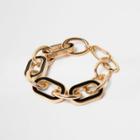 River Island Womens Gold Tone Chain Link Bracelet