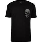 River Island Mens Diamante Embellished Skull T-shirt