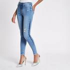 River Island Womens Molly Shadow Side Jeggings