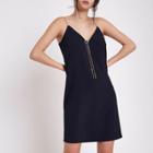 River Island Womens Slip Dress With Detachable Chain