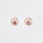 River Island Womens Gold Tone Double Gem Swirl Stud Earrings