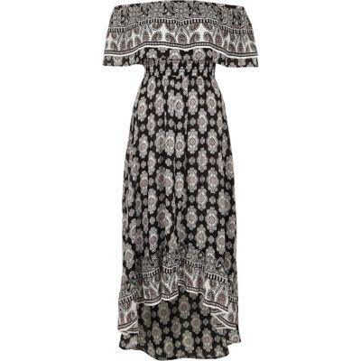 River Island Womens Tile Print High Low Hem Maxi Dress