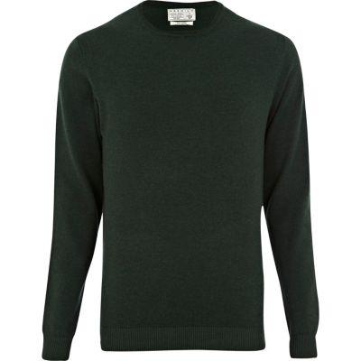 River Island Mensgreen Jack & Jones Premium Sweater