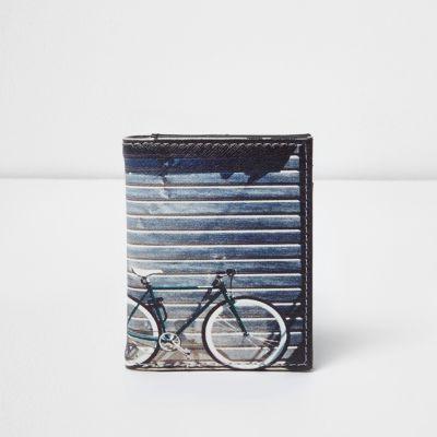 River Island Mens Bike Photo Print Card Holder Wallet