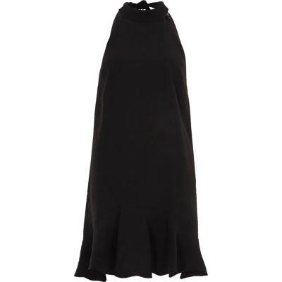River Island Womens Tie Back Frill Hem Shift Dress