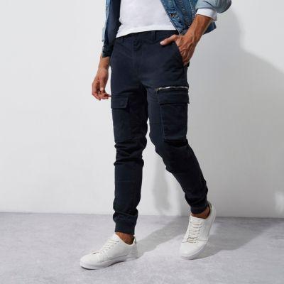River Island Mens Skinny Fit Cargo Pants