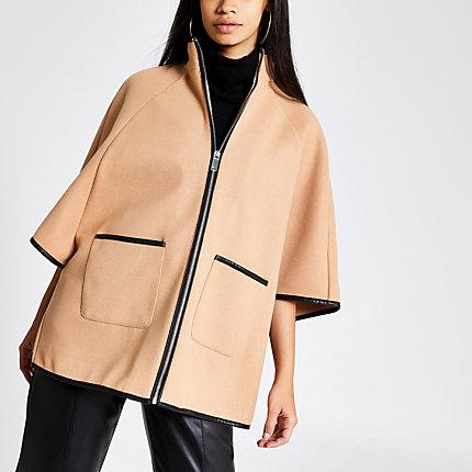 River Island Womens Knitted Cape Jacket