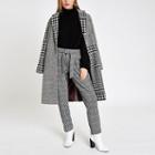 River Island Womens Check Tie Front Tapered Trousers