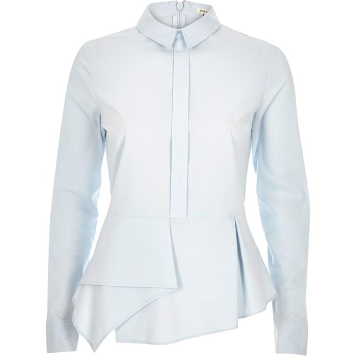 River Island Womens Peplum Hem Shirt