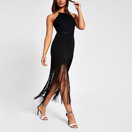 River Island Womens Tassel Pencil Skirt