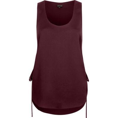River Island Womens Gathered Side Tank