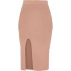 River Island Womens Ribbed Fitted Midi Skirt