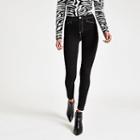 River Island Womens Molly Contrast Mid Rise Jeggings