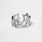 River Island Womens Silver Tone Embellished Star Ring