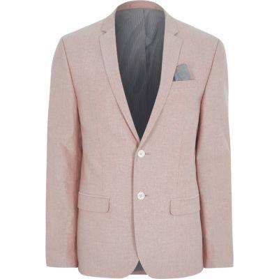 River Island Mens Skinny Fit Oxford Suit Jacket