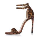 River Island Womens Leopard Print Barely There Heels