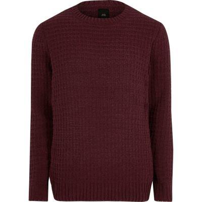 River Island Mens Textured Jumper