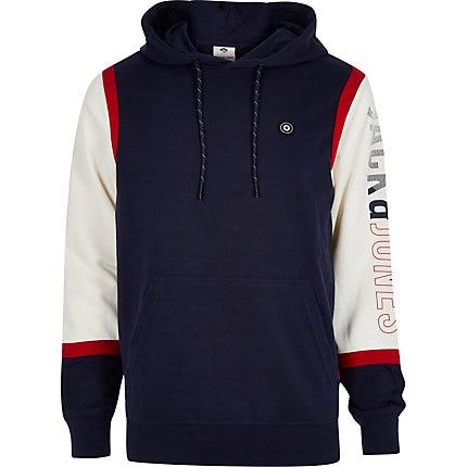 Mens Jack And Jones Block Hoodie