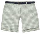 River Island Mens Checked Belted Shorts