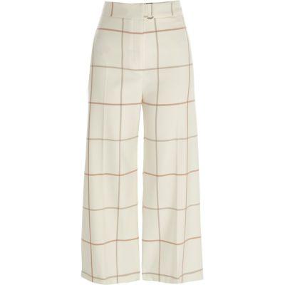 River Island Womens Window Check Belted Culottes