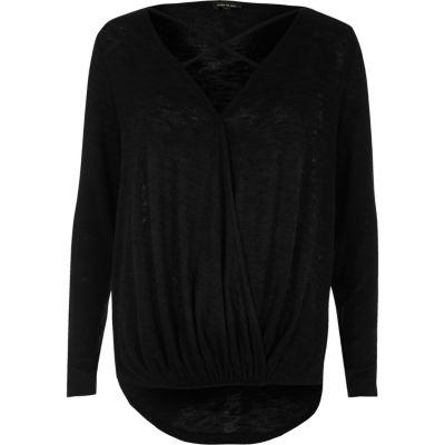 River Island Womens Strappy Front Wrap Top