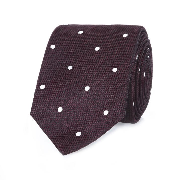 River Island Mensred Polka Dot Tie
