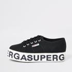 River Island Womens Superga Printed Platform Trainers