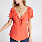 River Island Womens Bow Front Top