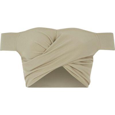 River Island Womens Twist Front Bardot Bralet