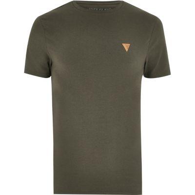 River Island Mens Muscle Fit Logo T-shirt
