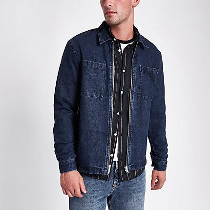 River Island Mens Denim Shacket