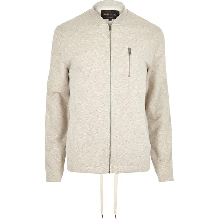 River Island Mensecru Zip Pocket Bomber Jacket