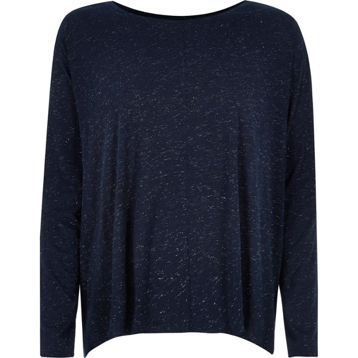 River Island Womens Metallic Hanky Hem Top