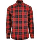 River Island Mensred Only & Sons Casual Check Shirt