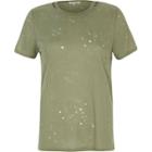River Island Womens Distressed Cut Out T-shirt