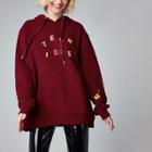 River Island Womens Burdundy Ashish 'teen Idle' Hoodie
