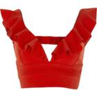 River Island Womens Frill Front Plunge Bralet