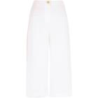 River Island Womens White Side Stripe Cropped Culottes