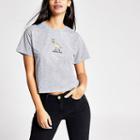 River Island Womens Tee And Cake 'herbivore' Cropped T-shirt