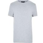 River Island Mens Ribbed Short Sleeve Top