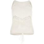 River Island Womens Crochet Open Back Tank Top