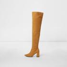 River Island Womens Over The Knee Pointed Sock Boots