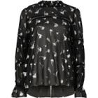 River Island Womens Floral Foil Print Chiffon Blouse