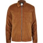 River Island Mens Big And Tall Cord Zip Up Overshirt