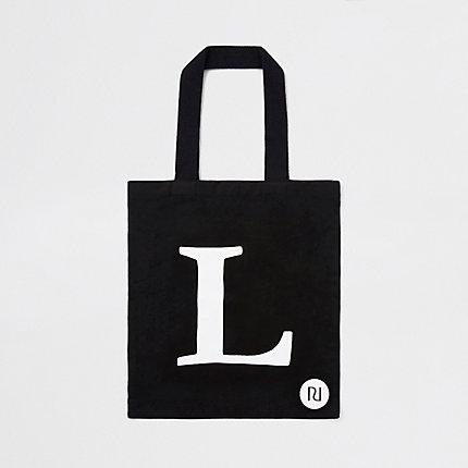 River Island Womens 'l' Initial Shopper Tote Bag