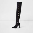 River Island Womens Studded Over The Knee Pointed Boots