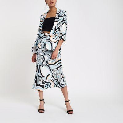 River Island Womens Swirl Print Maxi Skirt