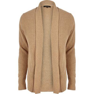 River Island Mens Textured Knitted Cardigan
