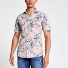 River Island Mens Only And Sons Leaf Print Short Shirt