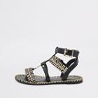 River Island Womens Caged Gold Tone Sandals